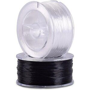 Stretchy Bracelet String 180 Yards Black White Elastic Cord Jewelry Making Beads
